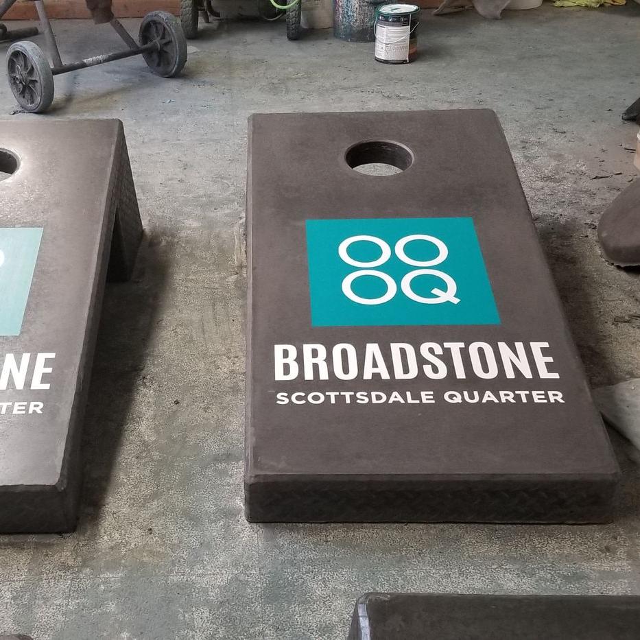 Apartment Concrete Cornhole Boards